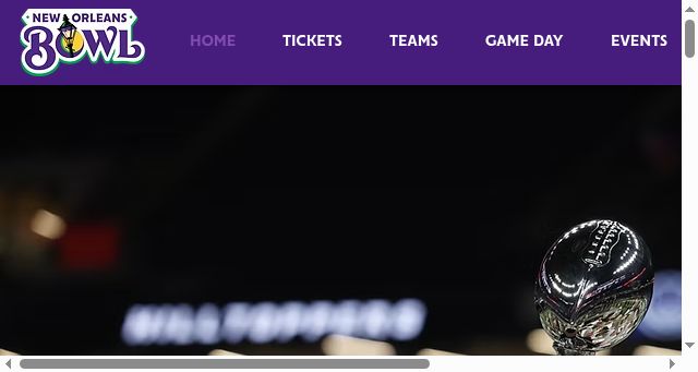 Screenshot of neworleansbowl.org