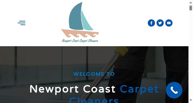 Screenshot of newportcoastcarpetcleaners.com