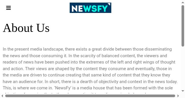Screenshot of newsfy.co.in