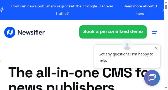 Screenshot of newsifier.com