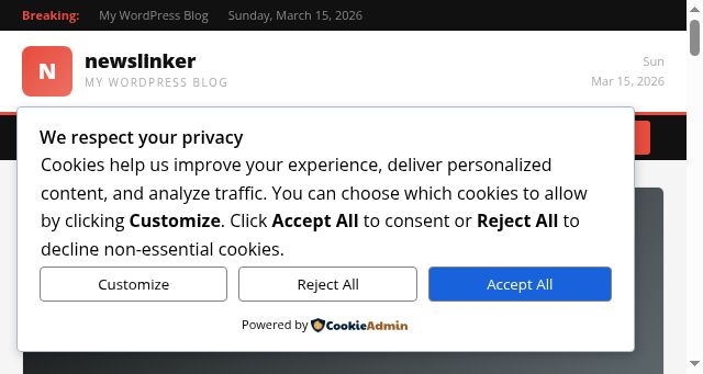 Screenshot of newslinker.co.uk