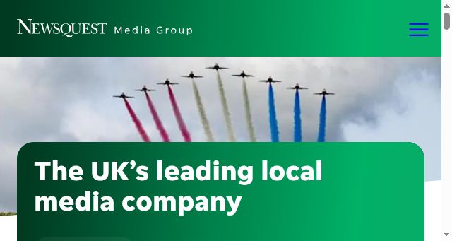 Screenshot of newsquest.co.uk