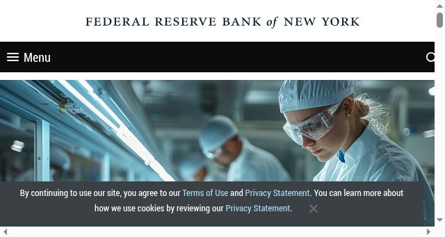 Screenshot of newyorkfed.org