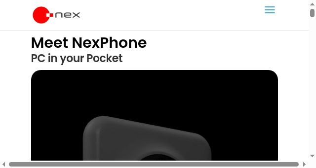 Screenshot of nexphone.com