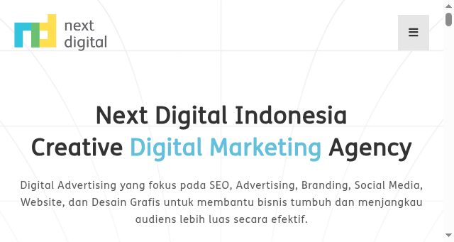 Screenshot of nextdigital.co.id