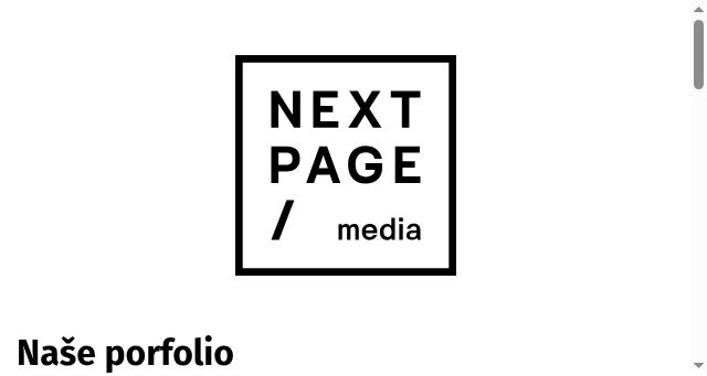 Screenshot of nextpagemedia.cz
