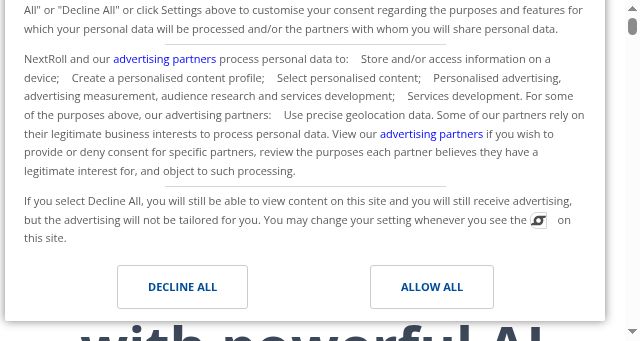 Screenshot of nextroll.com