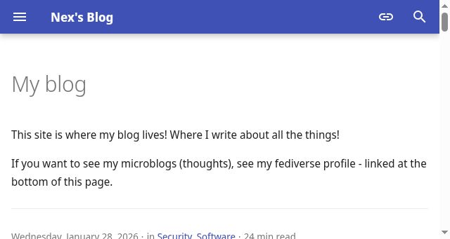 Screenshot of nexy.blog