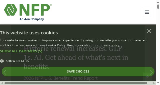 Screenshot of nfp.com