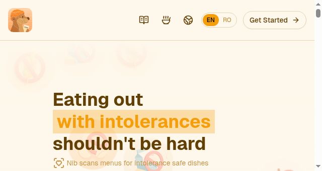 Screenshot of nib.lu