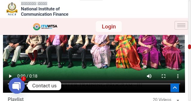 Screenshot of nicf.gov.in