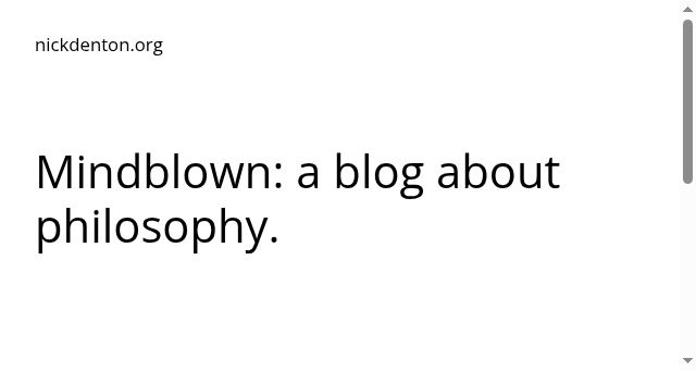 Screenshot of nickdenton.org