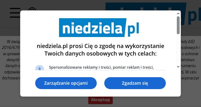Screenshot of niedziela.pl