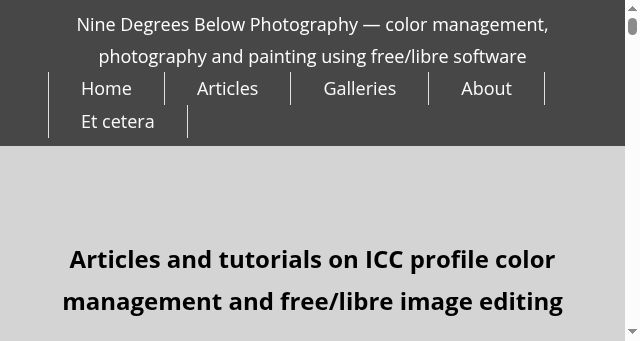 Screenshot of ninedegreesbelow.com