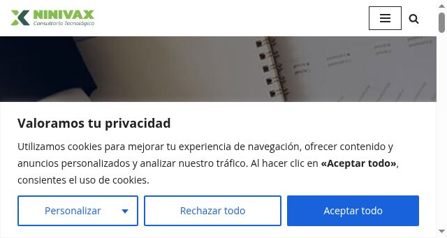 Screenshot of ninivax.com
