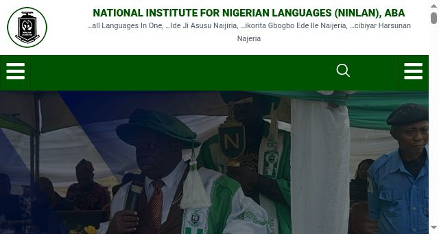 Screenshot of ninlan.edu.ng