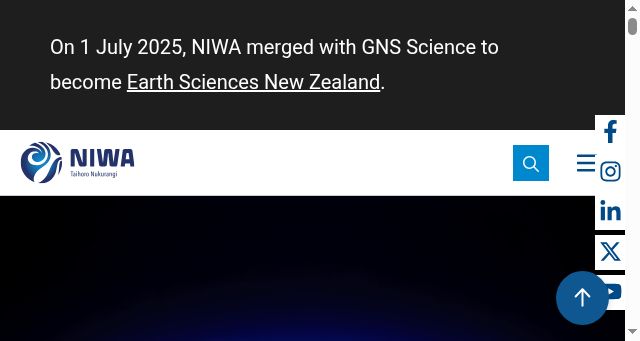 Screenshot of niwa.co.nz