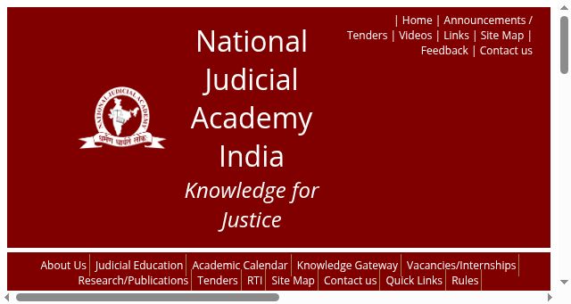 Screenshot of nja.gov.in