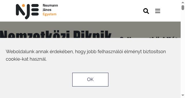 Screenshot of nje.hu
