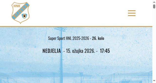 Screenshot of nk-rijeka.hr