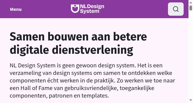 Screenshot of nldesignsystem.nl