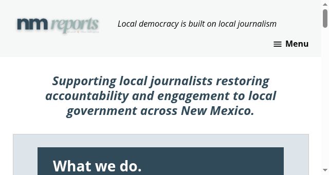 Screenshot of nmreports.org