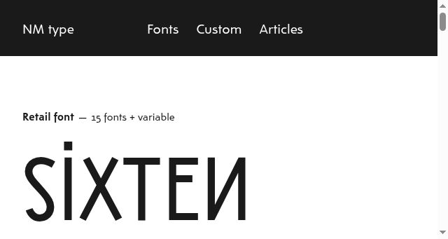 Screenshot of nmtype.com