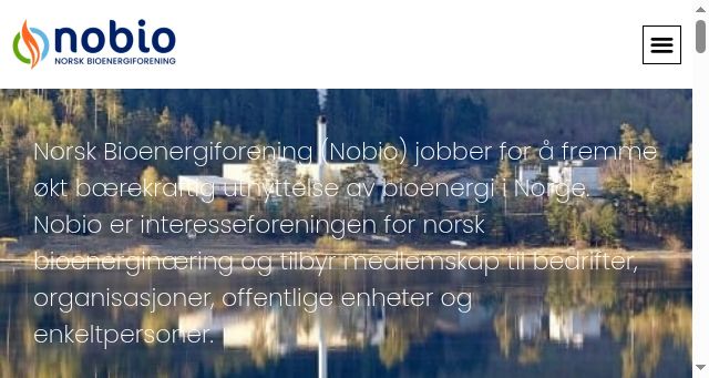 Screenshot of nobio.no