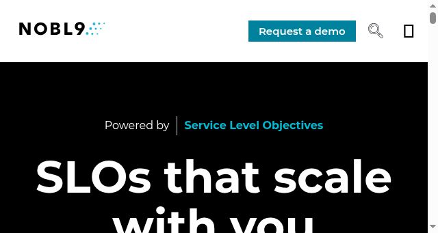 Screenshot of nobl9.com