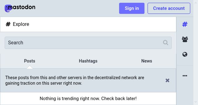 Screenshot of noc.social
