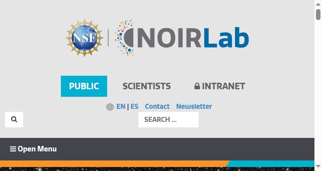 Screenshot of noirlab.edu