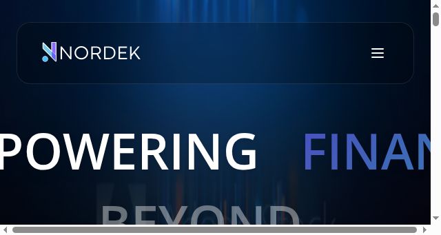 Screenshot of nordek.io