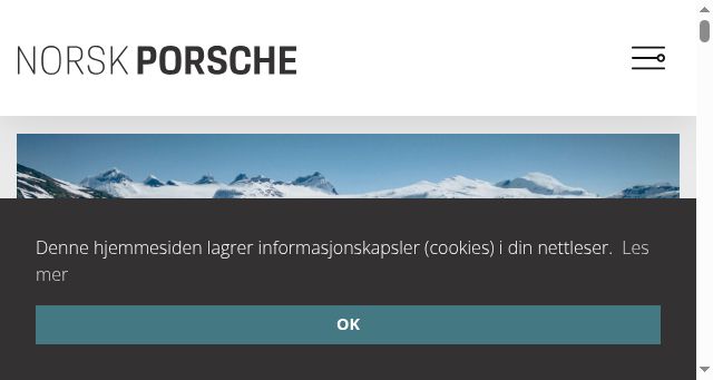 Screenshot of norskporsche.no