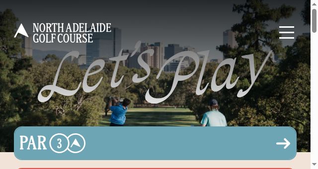 Screenshot of northadelaidegolf.com.au