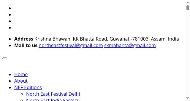 Screenshot of northeastfestival.com
