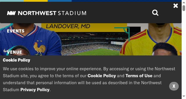 Screenshot of northweststadium.com