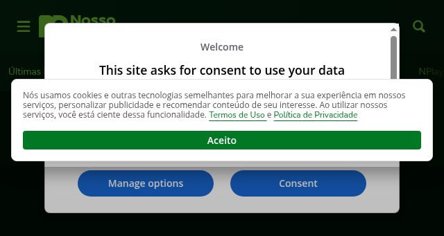 Screenshot of nossopalestra.com.br