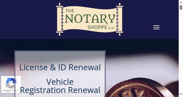 Screenshot of notaryshoppe.com