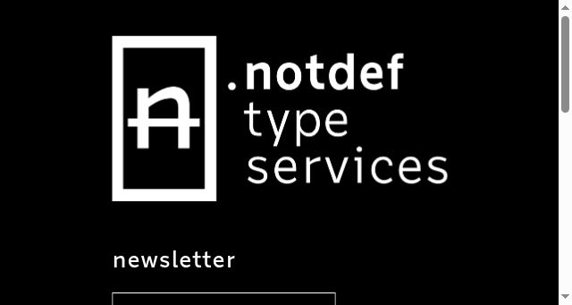 Screenshot of notdef.com.br