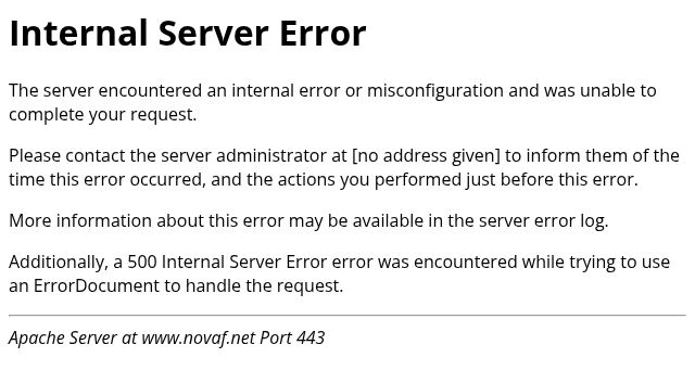 Screenshot of novaf.net