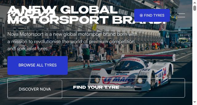 Screenshot of novamotorsport.com