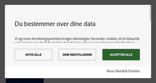 Screenshot of novonordiskfonden.dk