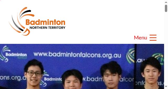 Screenshot of ntbadminton.org.au