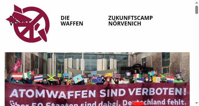 Screenshot of nuclearban.de