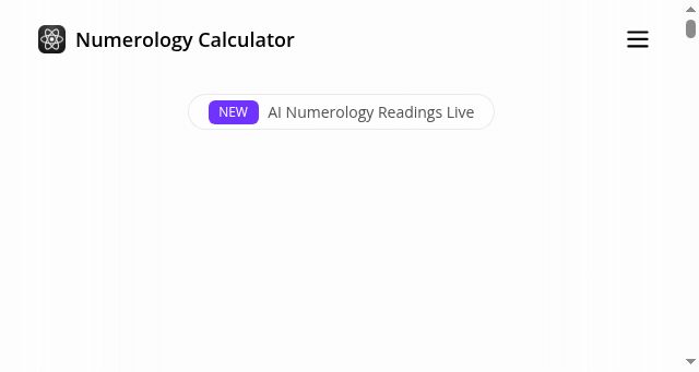 Screenshot of numerologycalculators.org