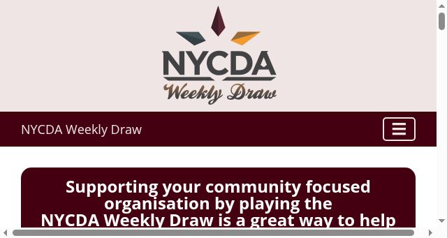 Screenshot of nycdaweeklydraw.co.uk