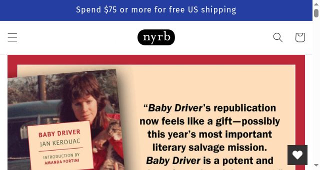 Screenshot of nyrb.com