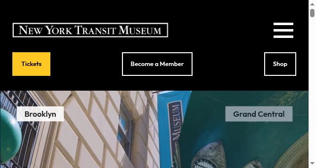 Screenshot of nytransitmuseum.org