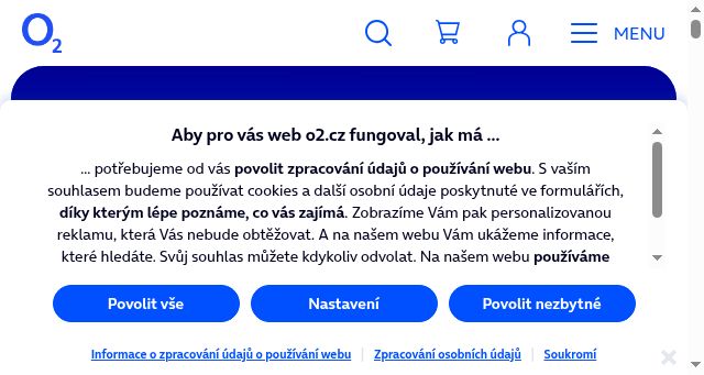 Screenshot of o2.cz