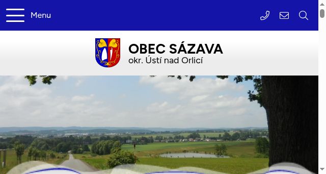 Screenshot of obec-sazava.cz